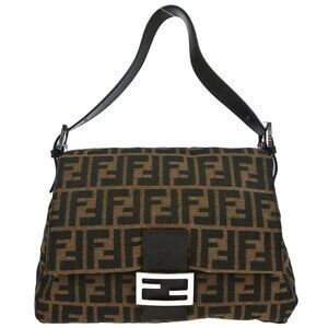 Fendi Brown Canvas Zucca Mamma Baguette Handbag 33492/26325/008 145599